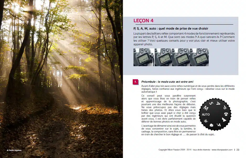 Extrait du guide photo de JC Dichant