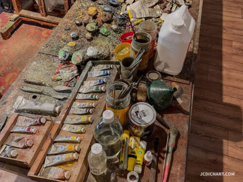 Photo d'une palette de peintre pour illustrer un article sur Note aléatoire, l‘outil le plus important d’Obsidian