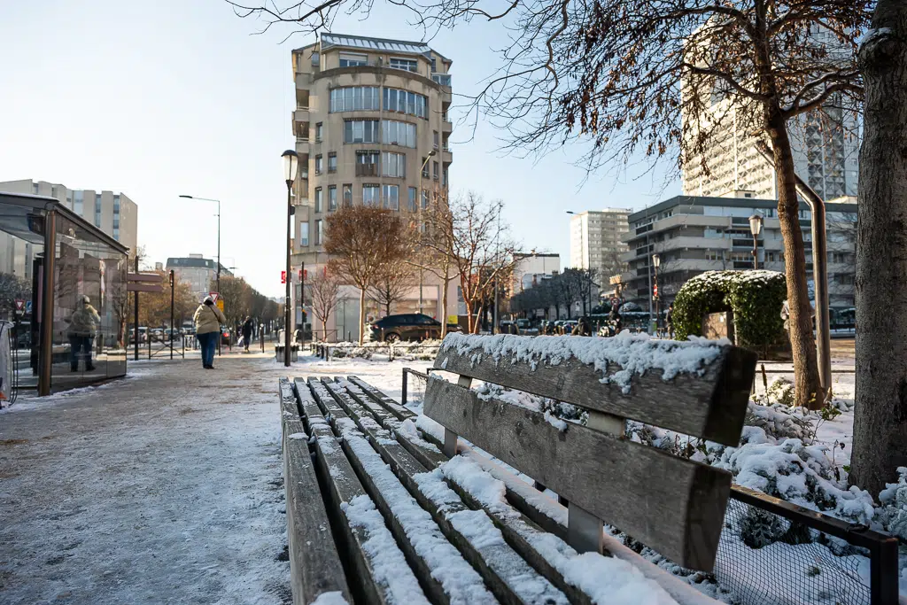 La neige tombe sur Vitry-sur-Seine - janvier 2026