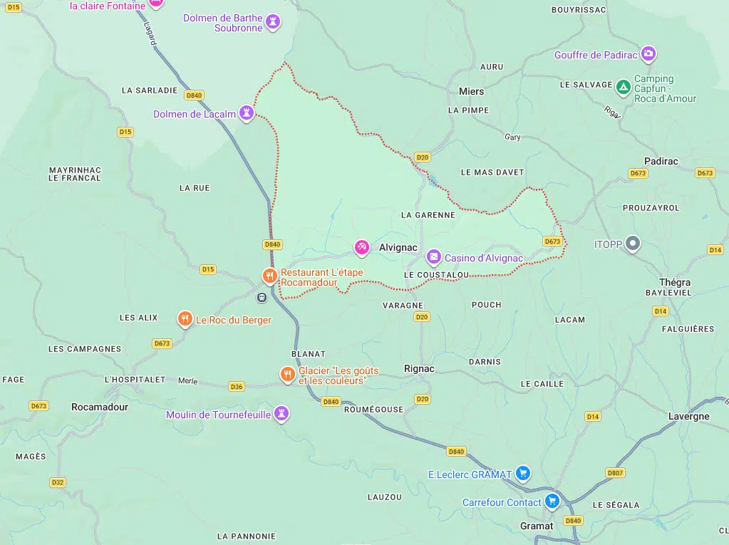 Alvignac, entre Rocamadour et Padirac