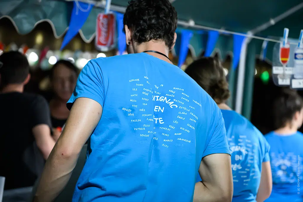 Le comité des fêtes d'Alvignac lors du concert de Boulevard des Airs, esplanade du parc du Samayou, 9 août 2026