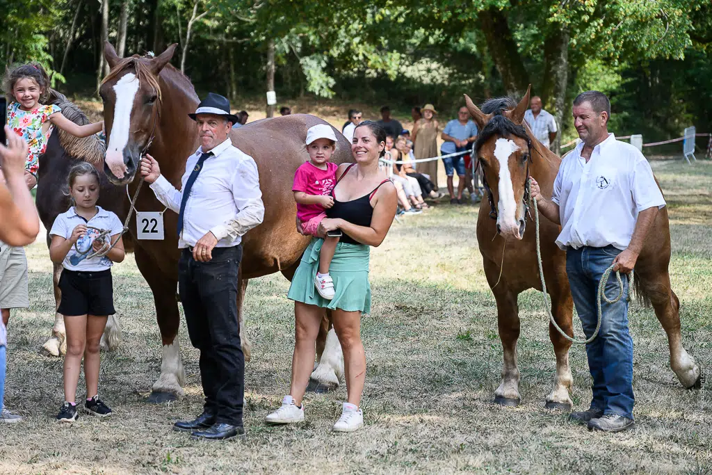 Concours de chevaux de trait à Alvignac (Lot) : août 2026